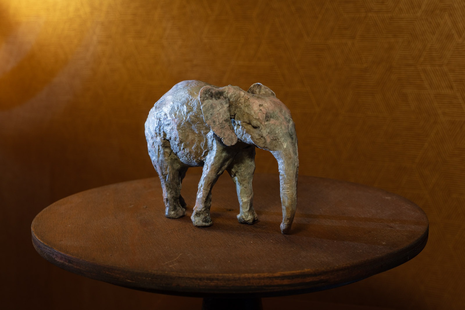 Bronze sculpture of an Elephant titled "Child" by Heather Jansch