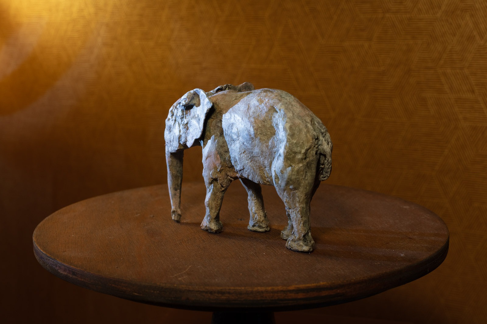 Bronze sculpture of an Elephant titled "Child" by Heather Jansch